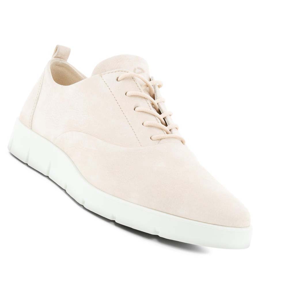 Women's Ecco Bella Laced Casual Shoes Beige | USA 58UZG